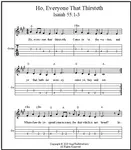Guitar tabs for Isaiah 55 song