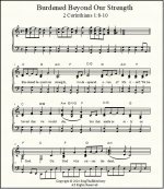 Hymn sheet music for piano