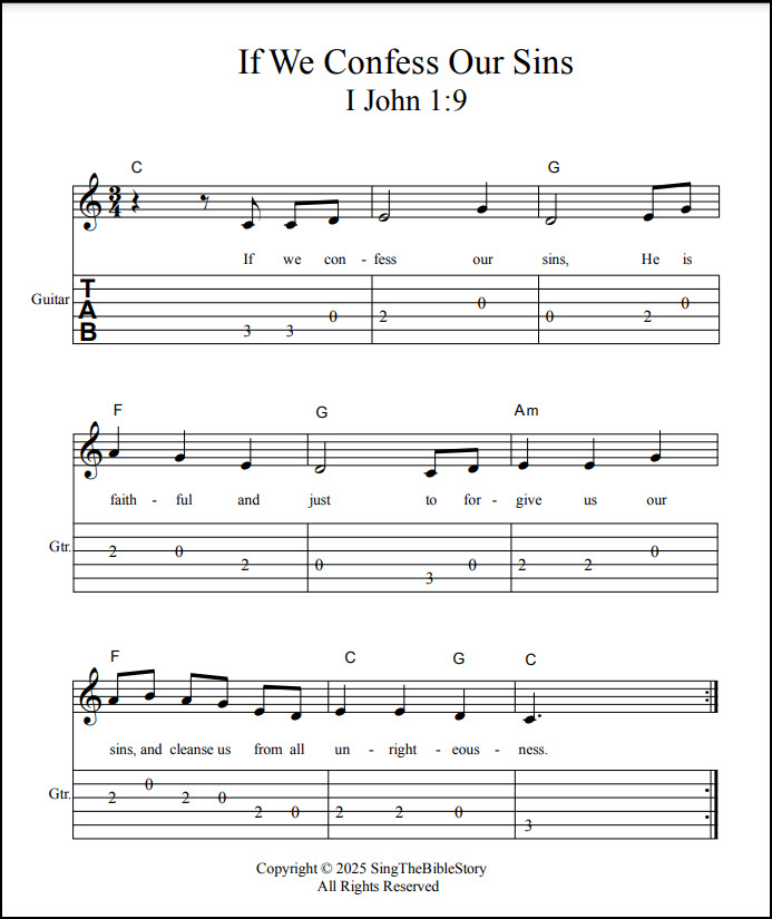 If We Confess Our Sins song