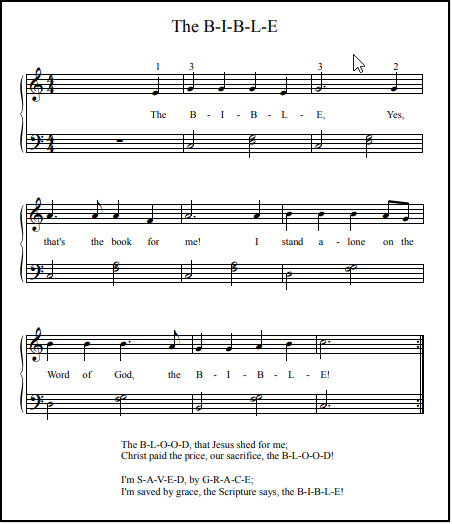 The B-I-B-L-E song for kids The B-I-B-L-E song for kids