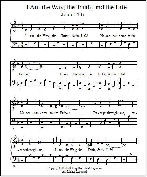 Sheet music John 14:6