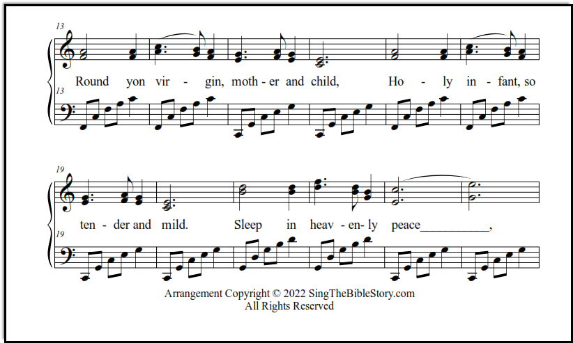 Silent Night piano sheet music