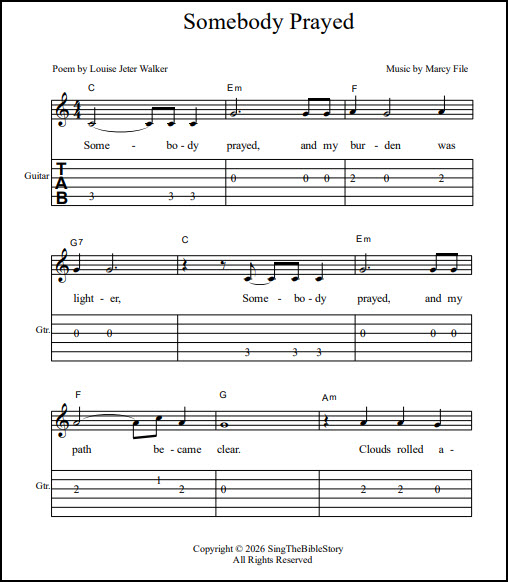 Somebody Prayed song