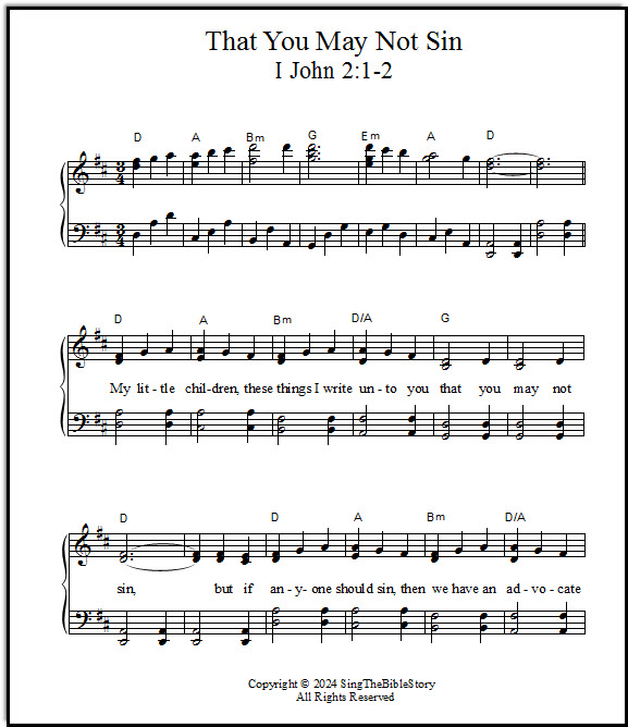 How to Not Sin song from the Bible