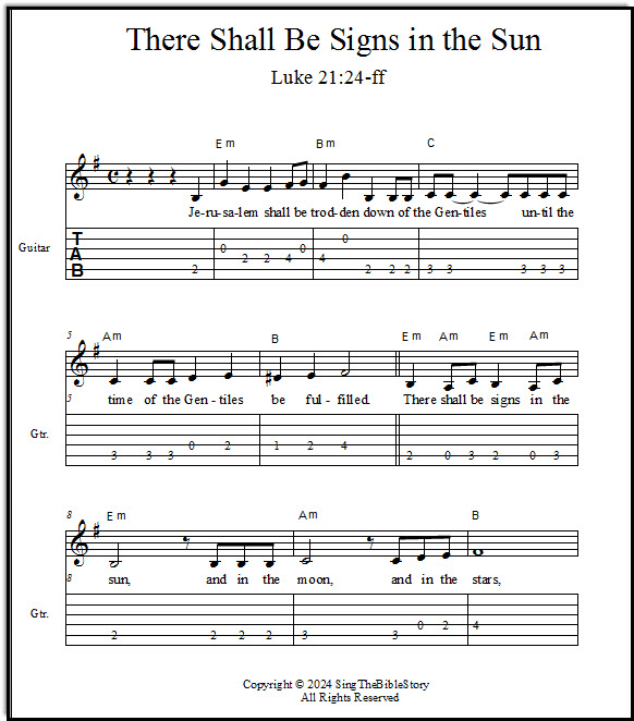 Guitar song Luke 21