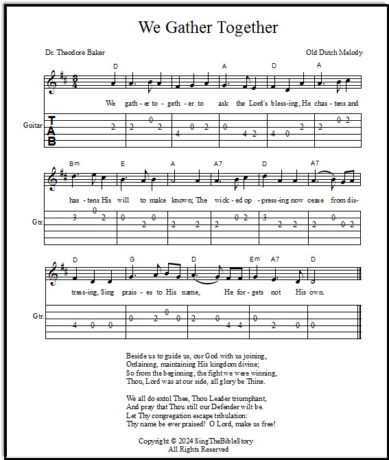 Guitar Thanksgiving song
