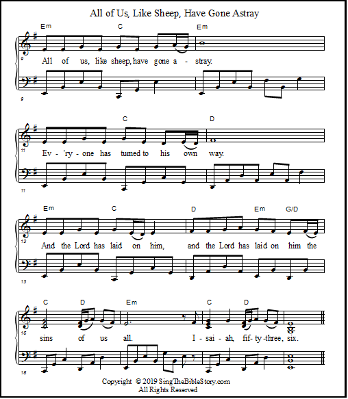 Piano sheet music