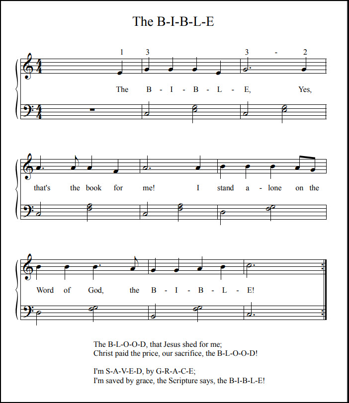 Song The B-I-B-L-E