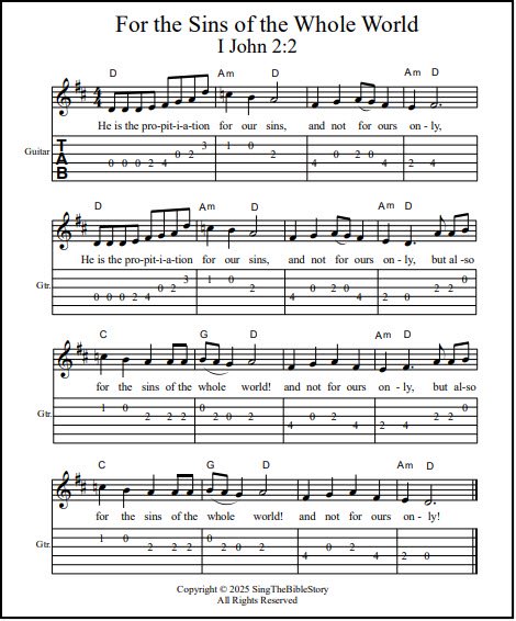 Sin of the World guitar Bible song