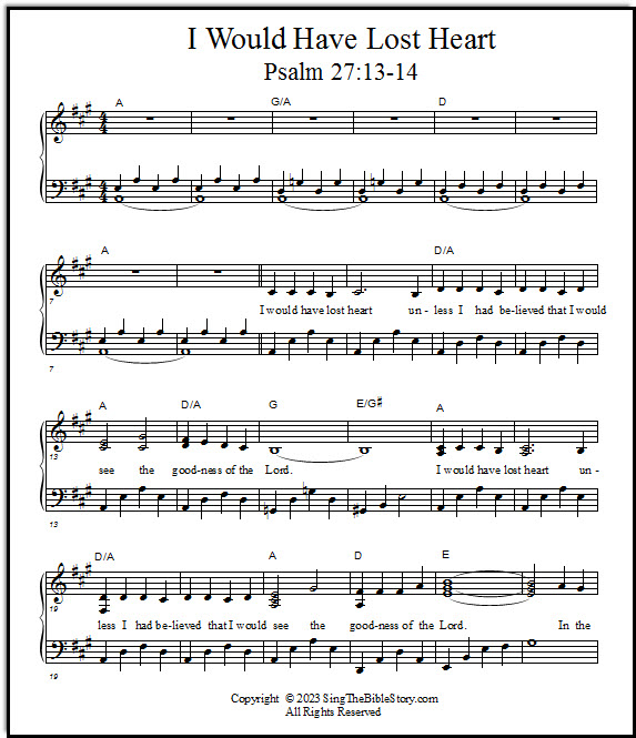 Psalm 27 song
