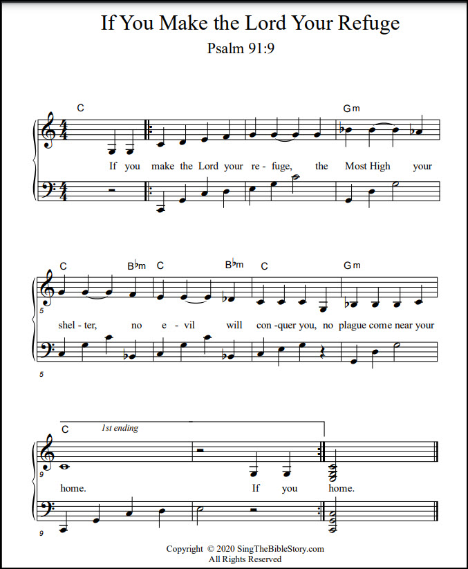 Psalm 91 piano song