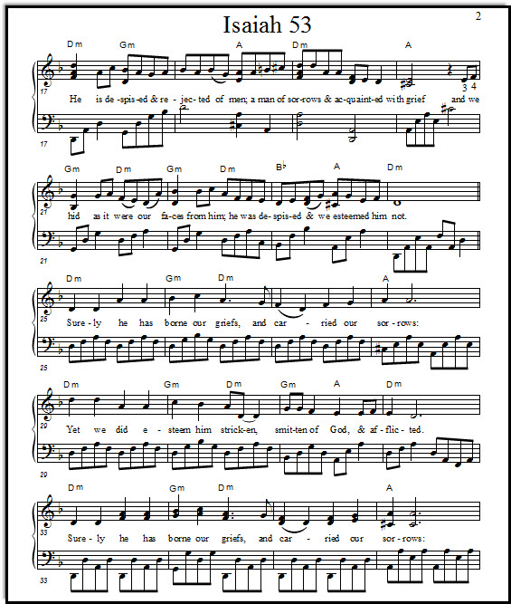 Bible sheet music