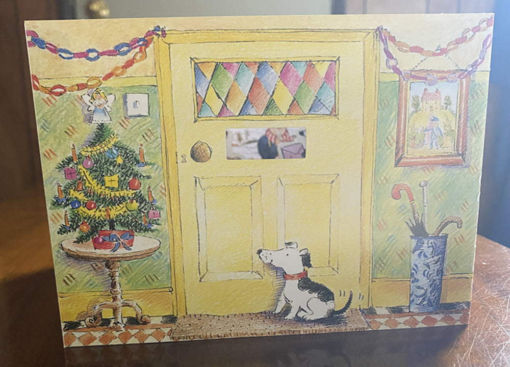 The cover of a book within a book, The Jolly Postman Christmas