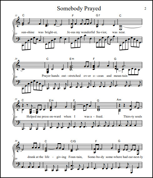 My burden was lighter music