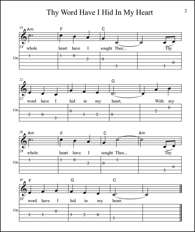Guitar song from Psalm 119 Guitar song from Psalm 119