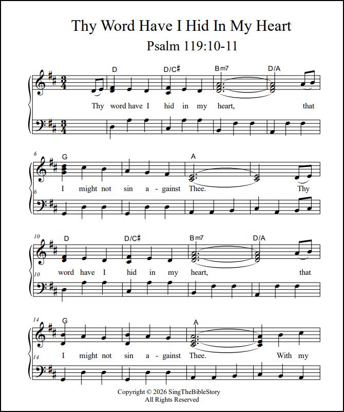 Thy Word Have I Hid piano song Thy Word Have I Hid piano song