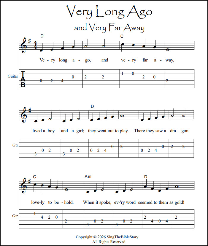 Dragon song for guitar