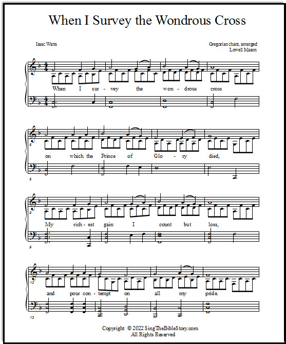 Hymn sheet music