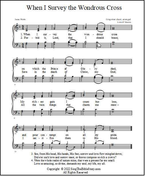 Hymn sheet music